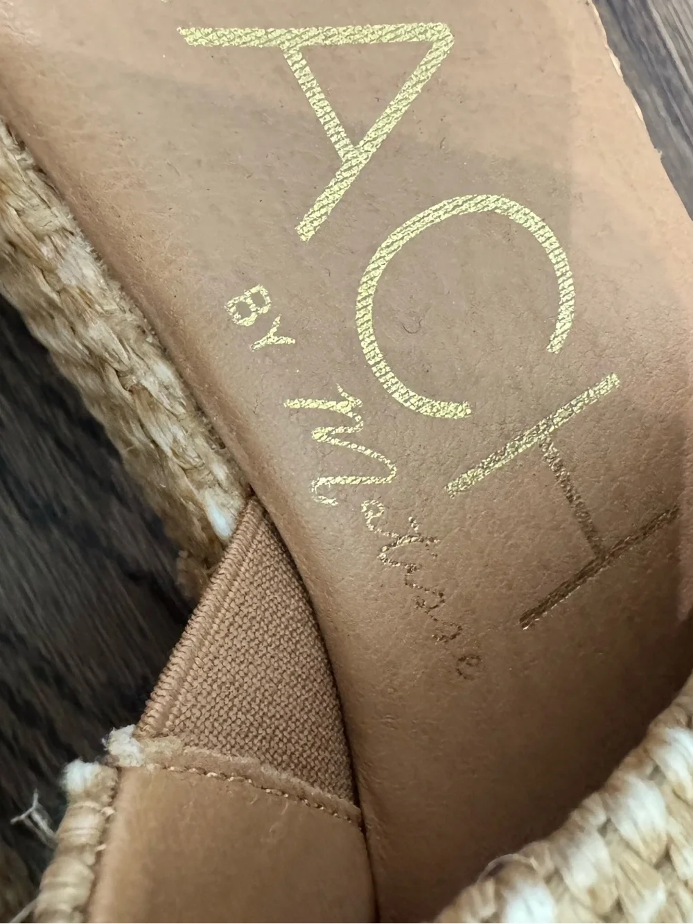 Natural Woven Platform Slide Sandals - Tan